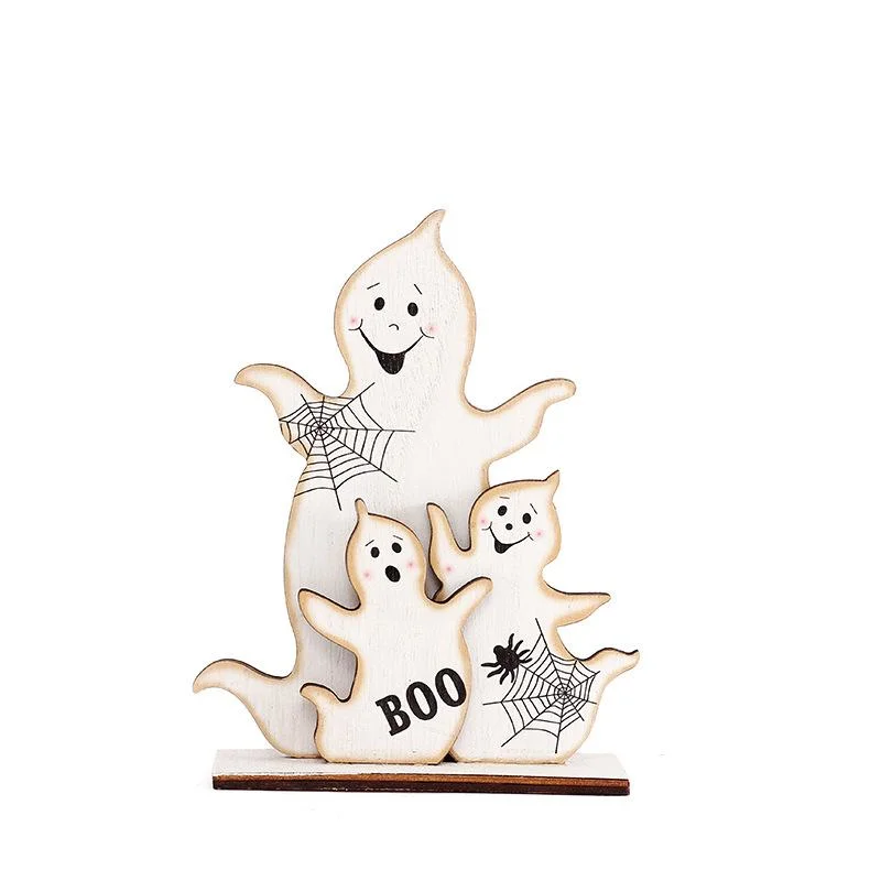 Trick or Treat Halloween Wooden Crafts Party Home Decoration Ghost Witch Leg