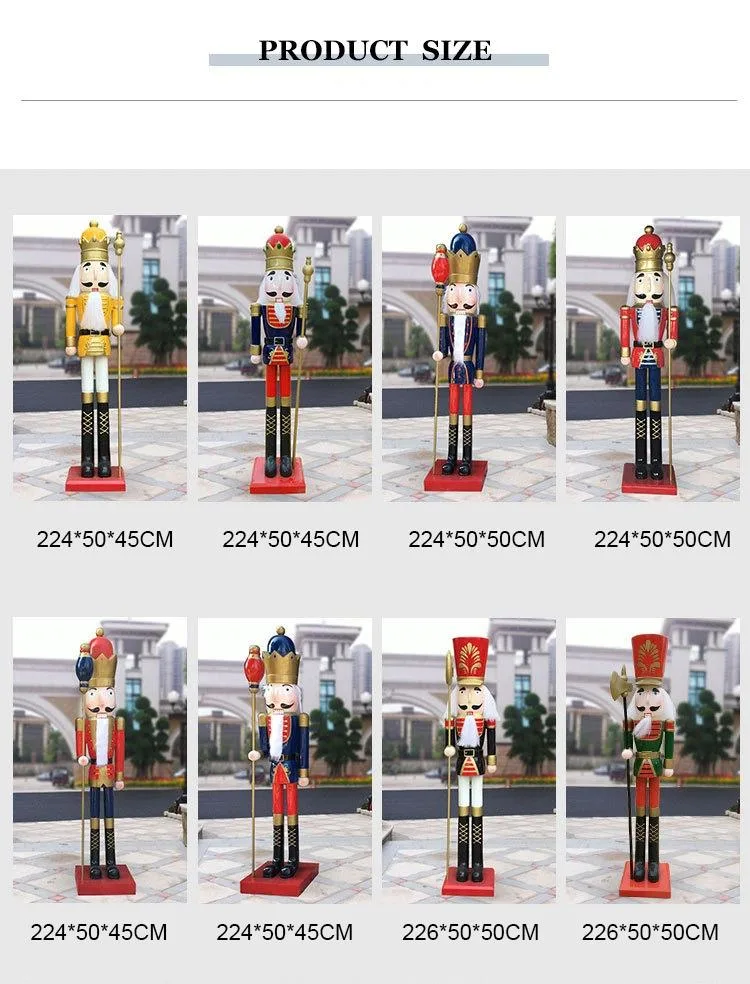 Best Selling Christmas Products Fiberglass Christmas Nutcracker Life Size Toy Soldier The Nutcracker Figure