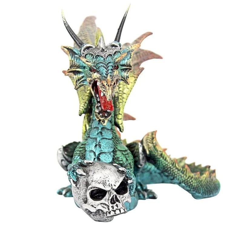 Custom Resin Craft Marvel Statue Skull and Dragon Statue Statue Halloween Decor