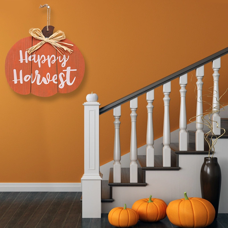 Halloween Wooden Crafts Pumpkin Party Home Decoration for Outdoor Indoor