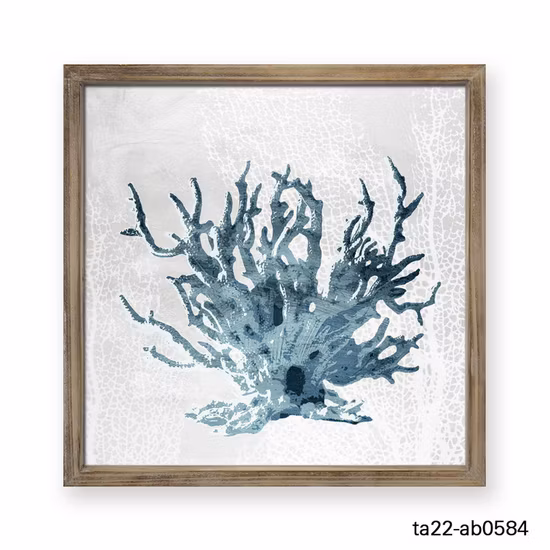 Custom Vintage Massivholzrahmen Offshort Reef Wandschild Home Decor