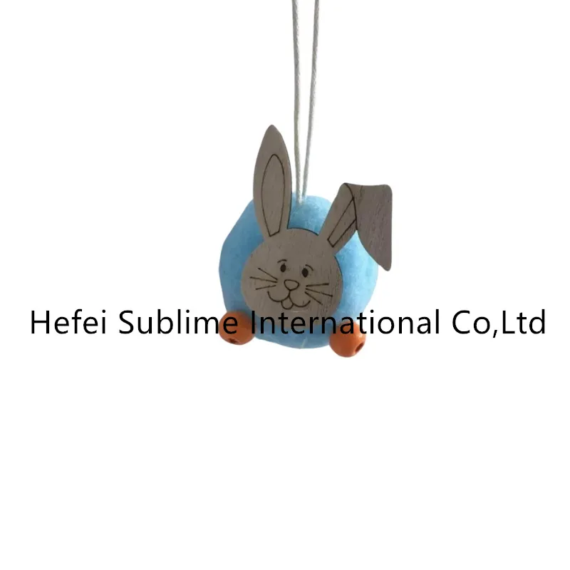 Oster-Holzanhänger, Heimdekoration und Außendekoration aus Holz